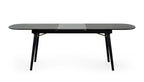 Addax - Modern Black Extendable Dining Table