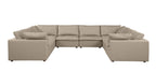 1100 Divanitalia 8-Piece U-Shaped Sectional Sofa in Top-grain Italian Leather