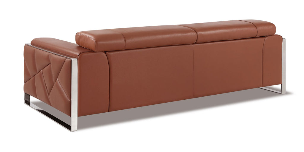 903 Divanitalia Sofa with Adjustable Headrest in Top-grain Italian Leather