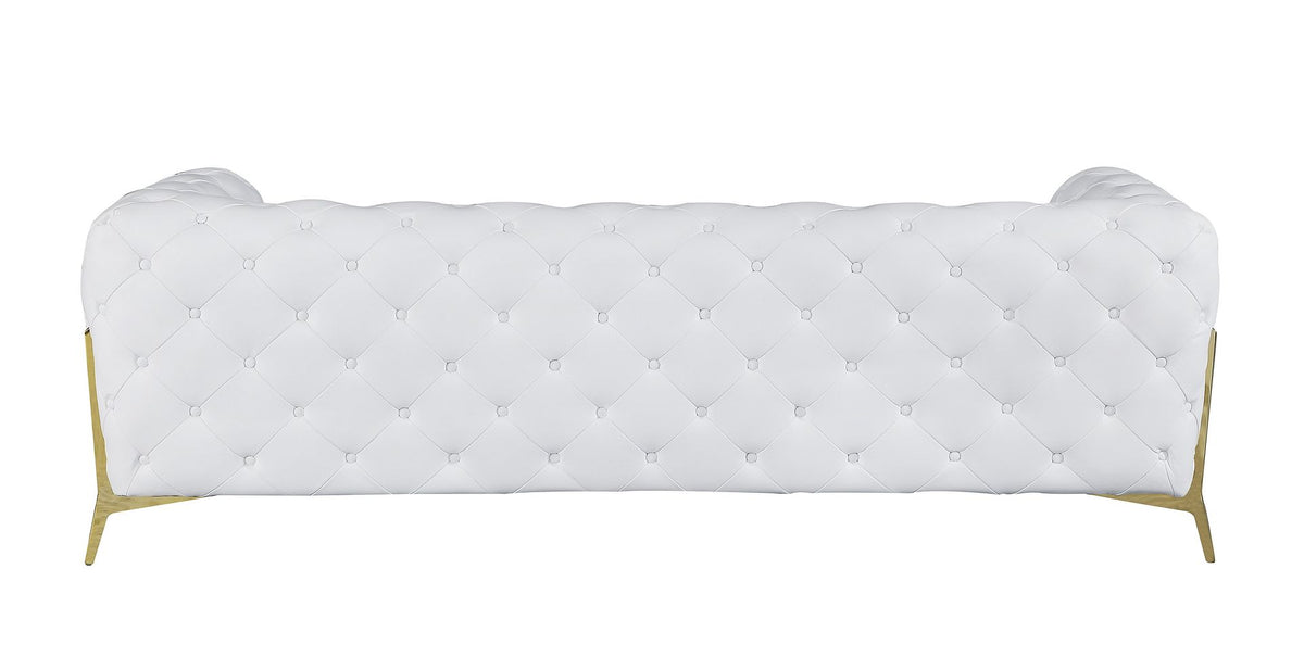 970 Divanitalia 2-Piece Sofa Set in Top-grain Italian Leather - White - SKU 970- WHITE 2PC (S/L) - GROUP - view 5