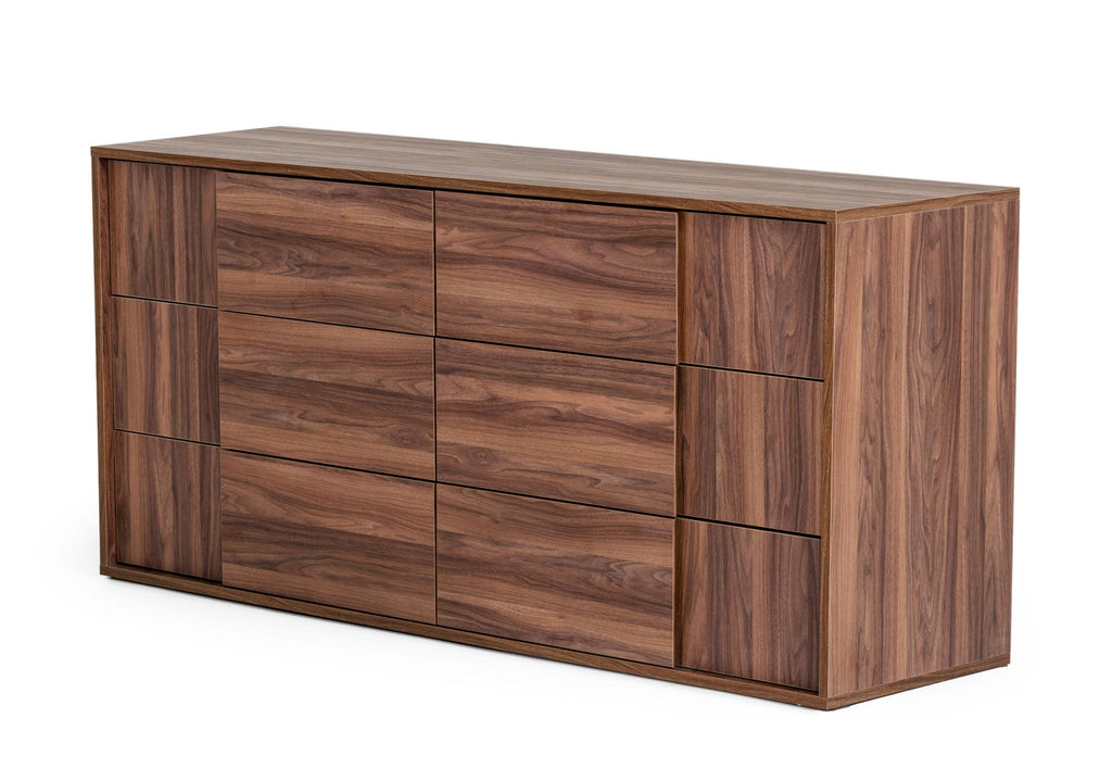Asus - Italian Modern Walnut Dresser