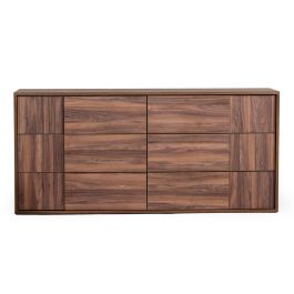 Asus - Italian Modern Walnut Dresser