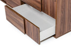 Asus - Italian Modern Walnut Dresser