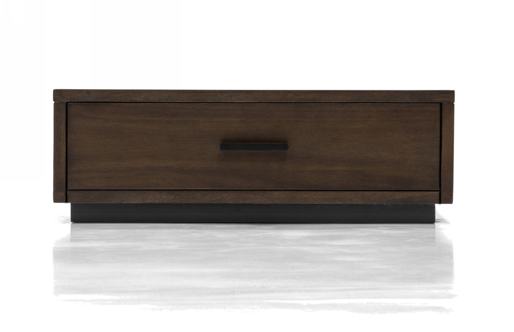 Fantasia - Contemporary Dark Walnut Nightstand - Contemporary Dark Walnut Nightstand