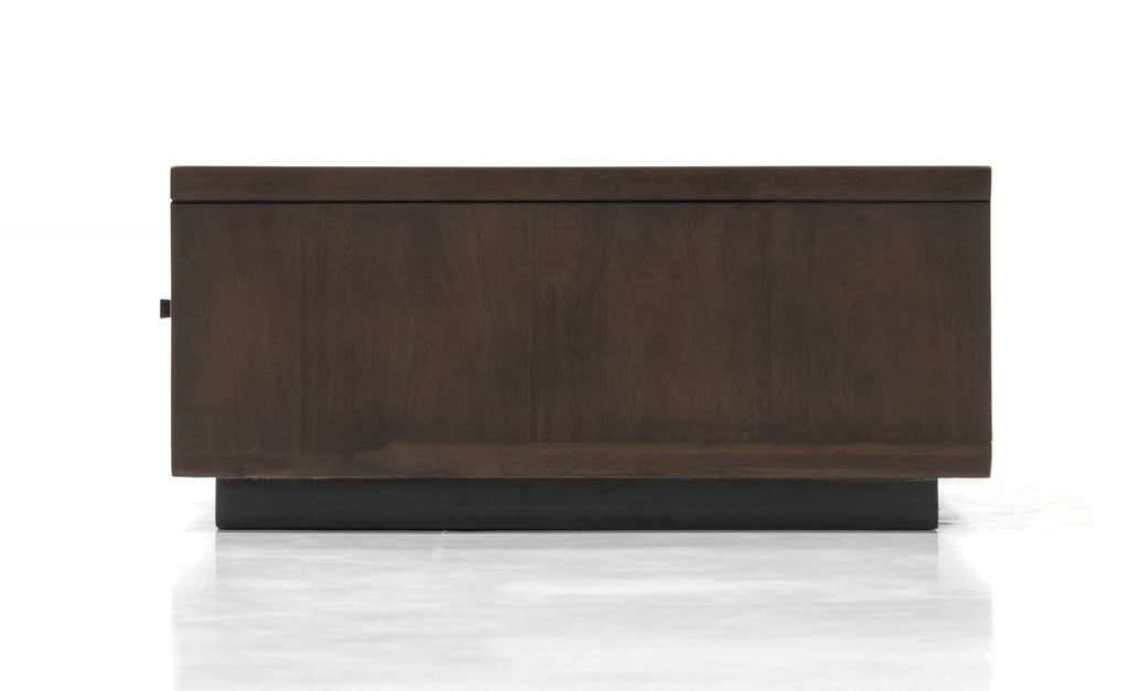 Fantasia - Contemporary Dark Walnut Nightstand - Contemporary Dark Walnut Nightstand