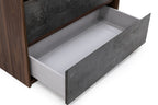 Rado Modern Walnut & Stucco Chest