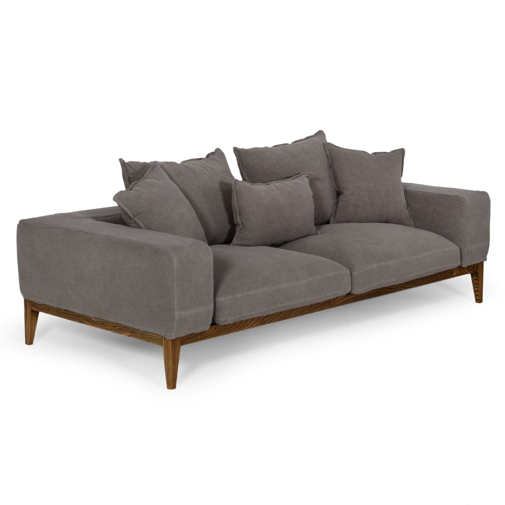 Corina - Modern Grey Fabric Sofa