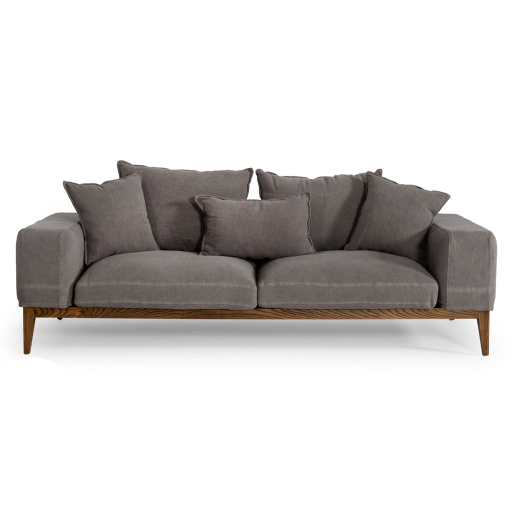 Corina - Modern Grey Fabric Sofa
