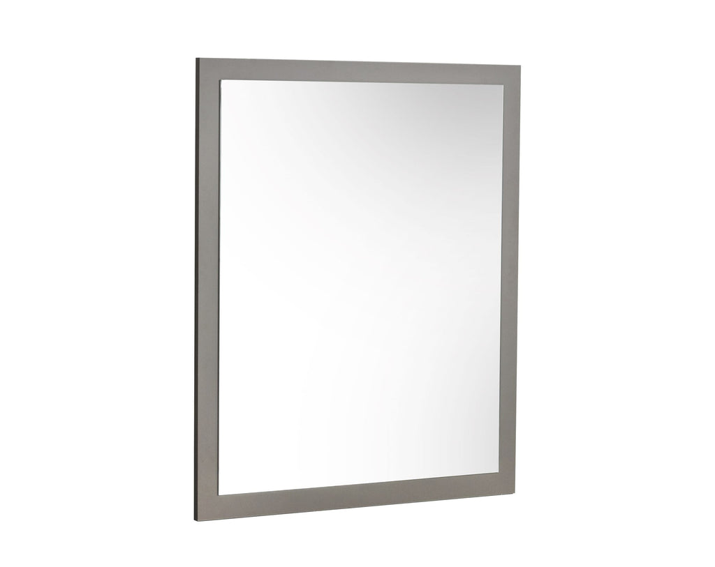 Lucia - Italian Modern Elm and Matte Grey Mirror