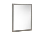 Lucia - Italian Modern Elm and Matte Grey Mirror