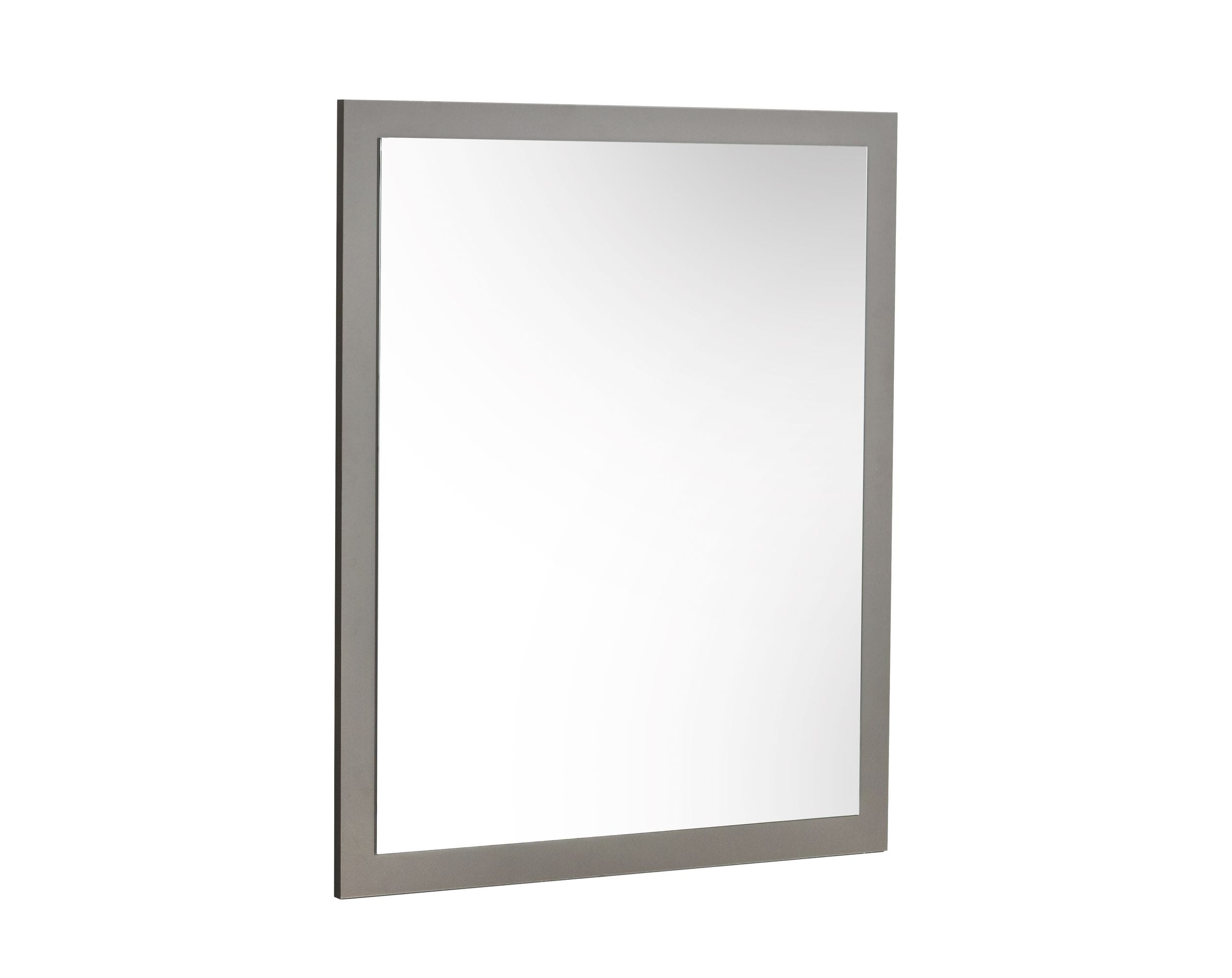 Lucia - Italian Modern Elm and Matte Grey Mirror