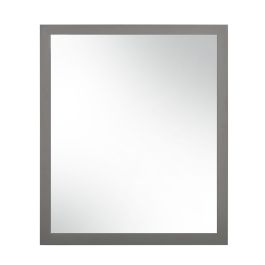 Lucia - Italian Modern Elm and Matte Grey Mirror