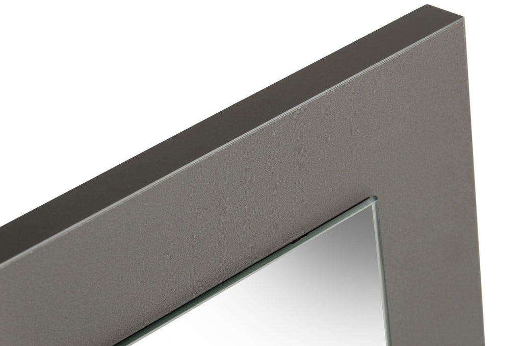 Lucia - Italian Modern Elm and Matte Grey Mirror