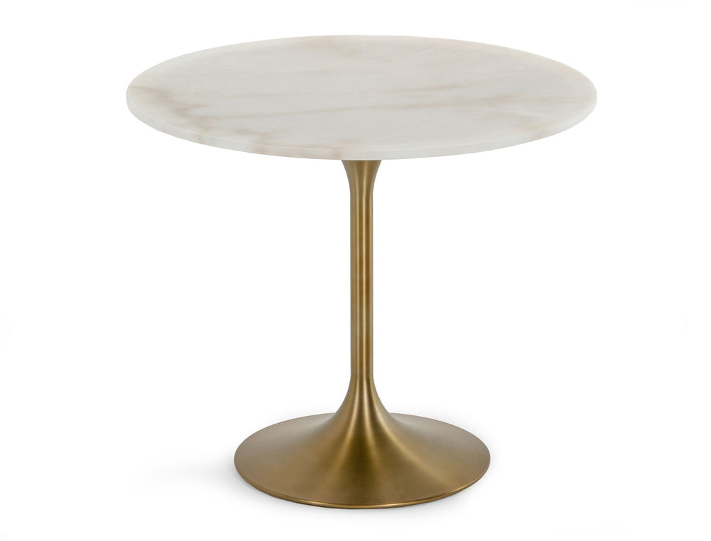 Collins - Glam White Marble & Gold Dining Table