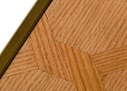 Jessica - Modern Oak & Brass Bookshelf