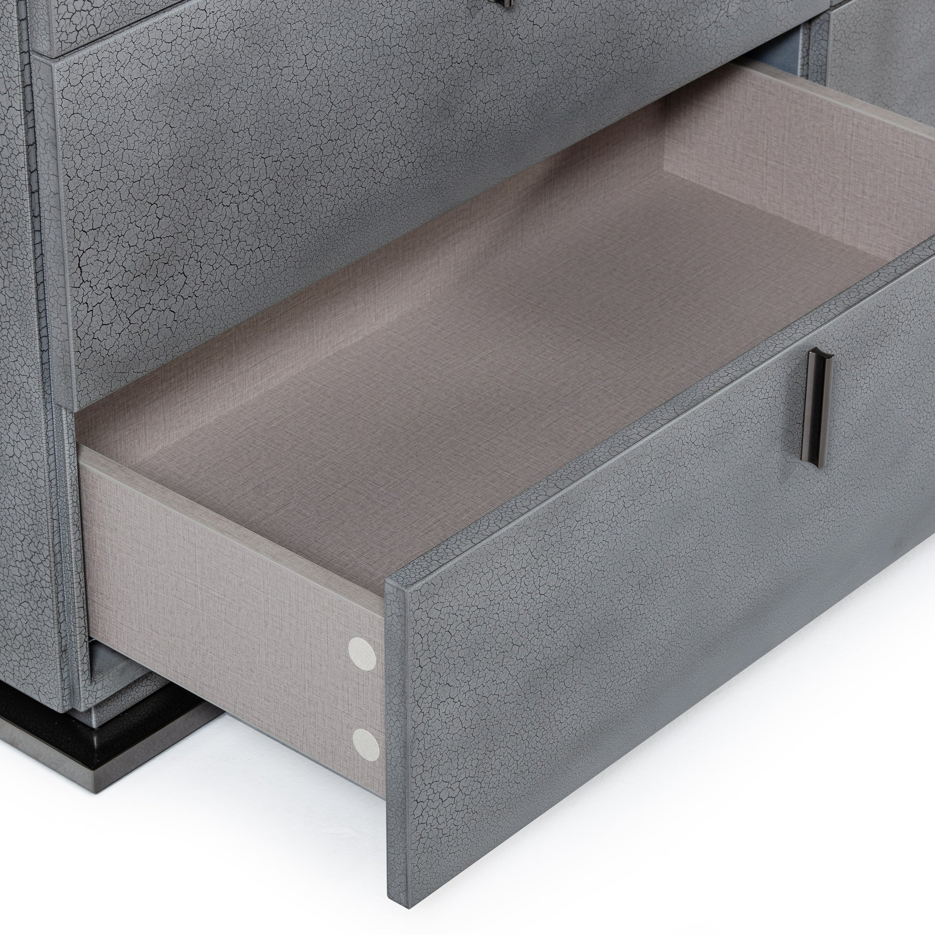 Buckley - Modern Grey Crackle Dresser