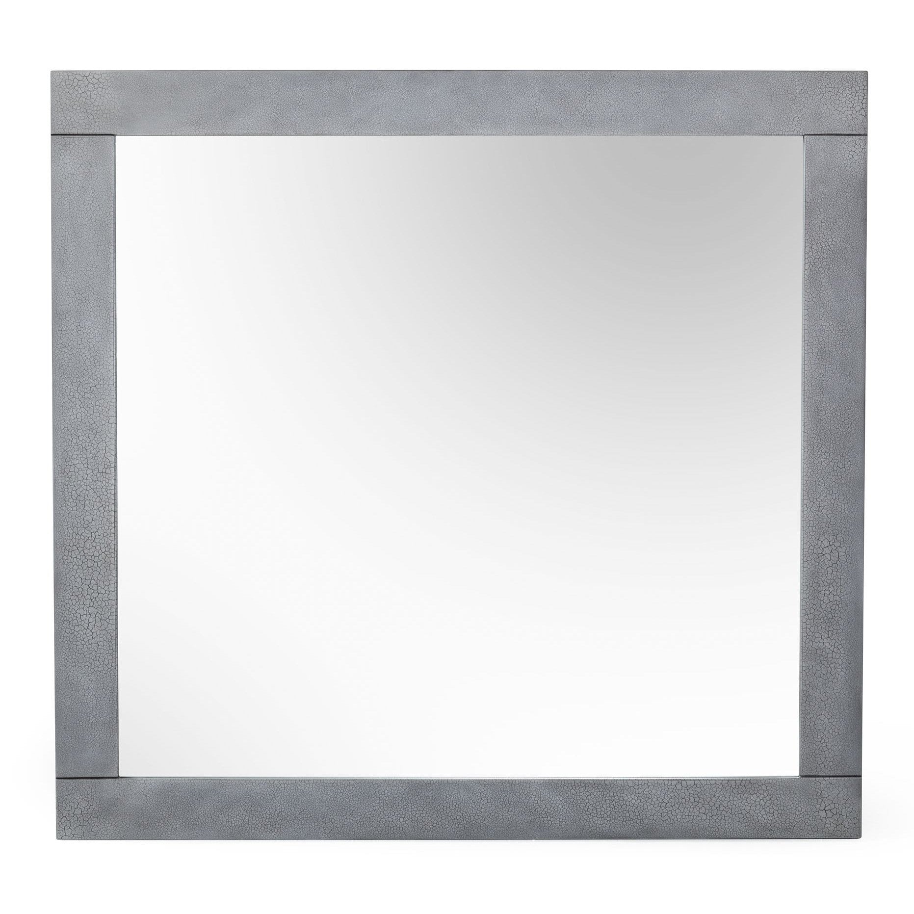 Buckley - Modern Grey Crackle Mirror