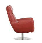 C74 Divanitalia Swivel Chair in Top-grain Italian Leather
