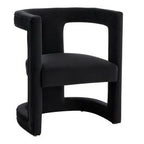 Kendra - Modern Black Fabric Accent Chair