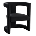 Kendra - Modern Black Fabric Accent Chair
