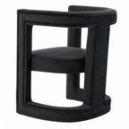 Kendra - Modern Black Fabric Accent Chair