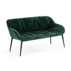 Katrina - Modern Green Fabric Bench