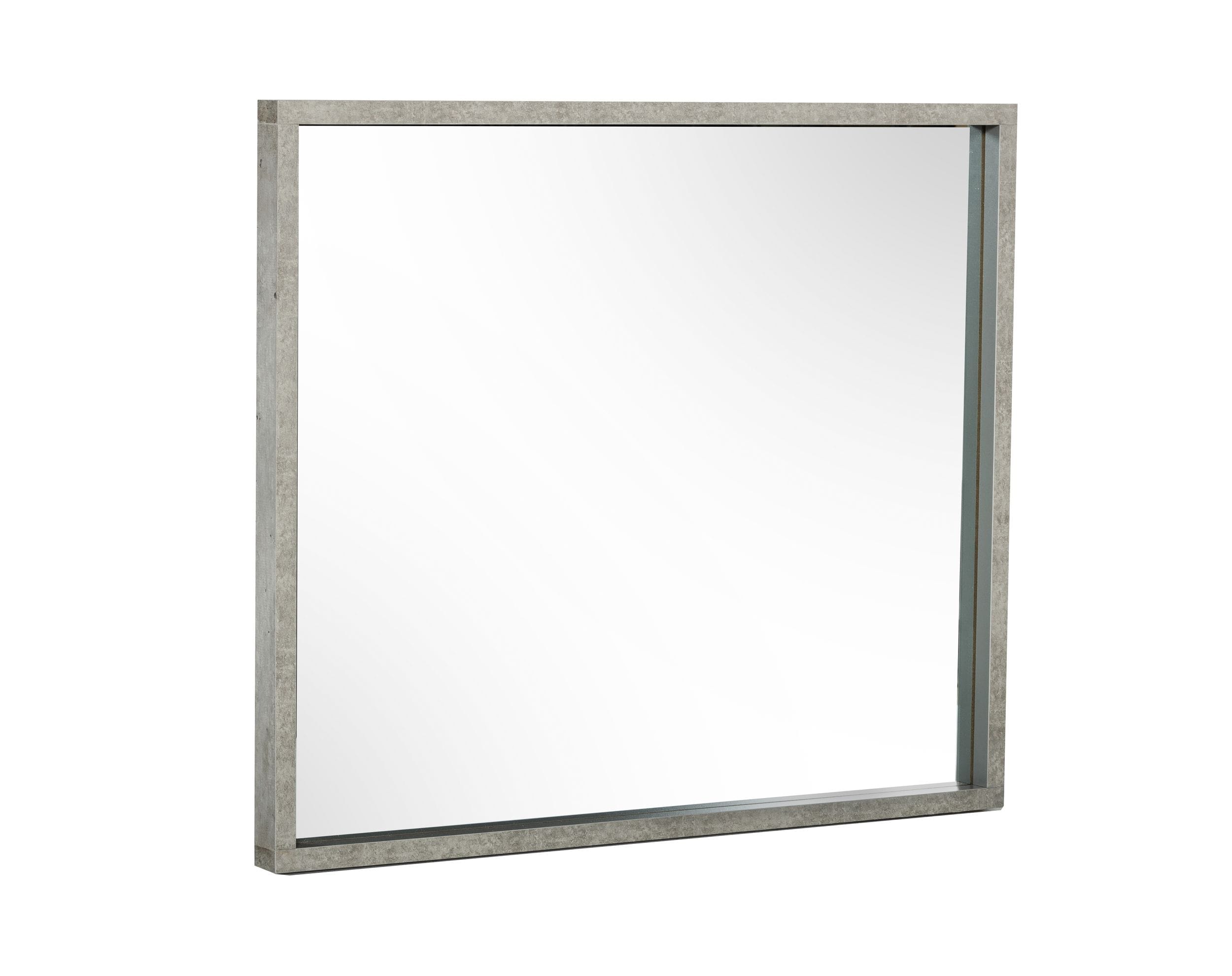 Boston - Modern Faux Concrete Mirror