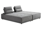 Glendale - Modern Grey Fabric Modular Sectional Sofa