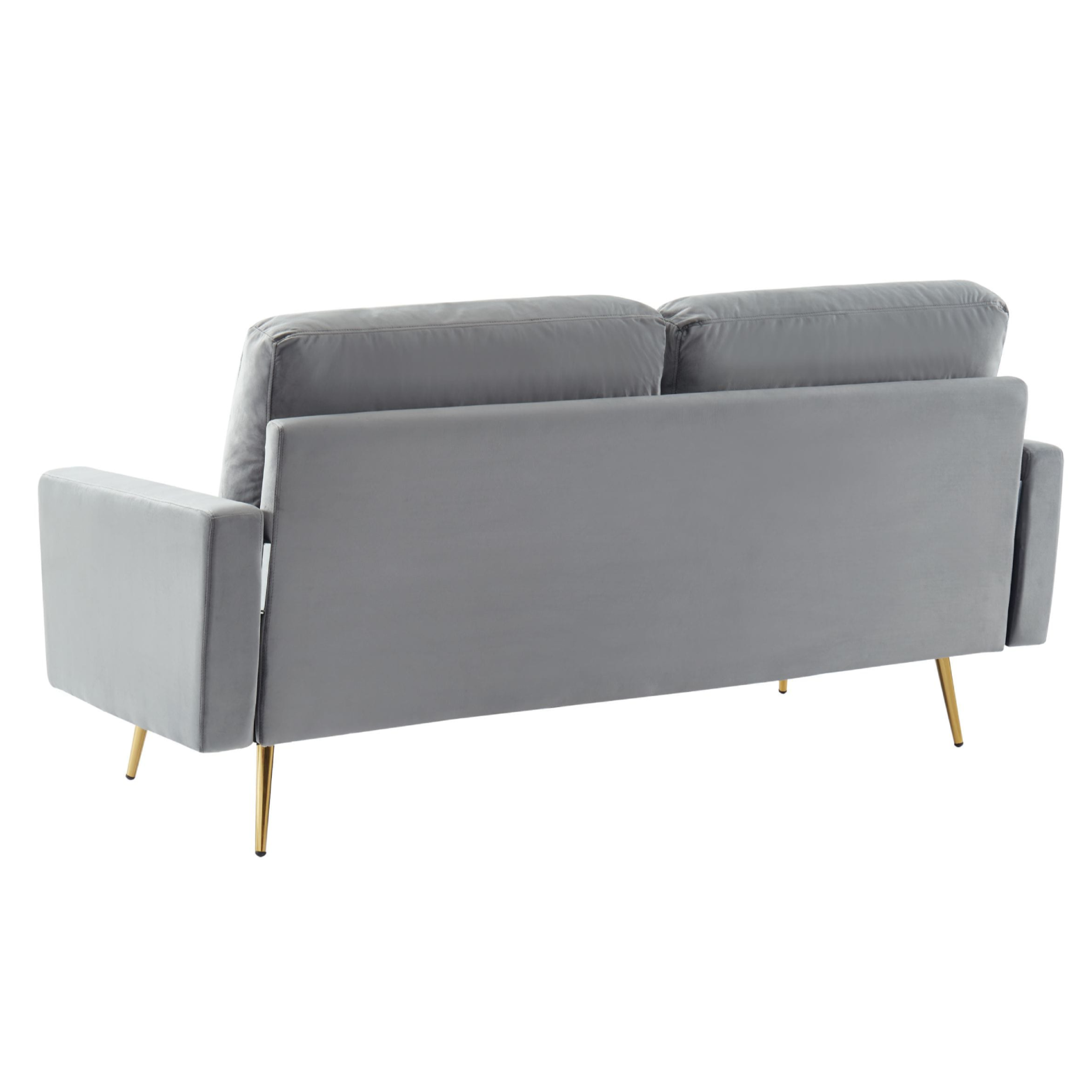 Huffine - Modern Grey Fabric Sofa