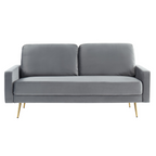 Huffine - Modern Grey Fabric Sofa