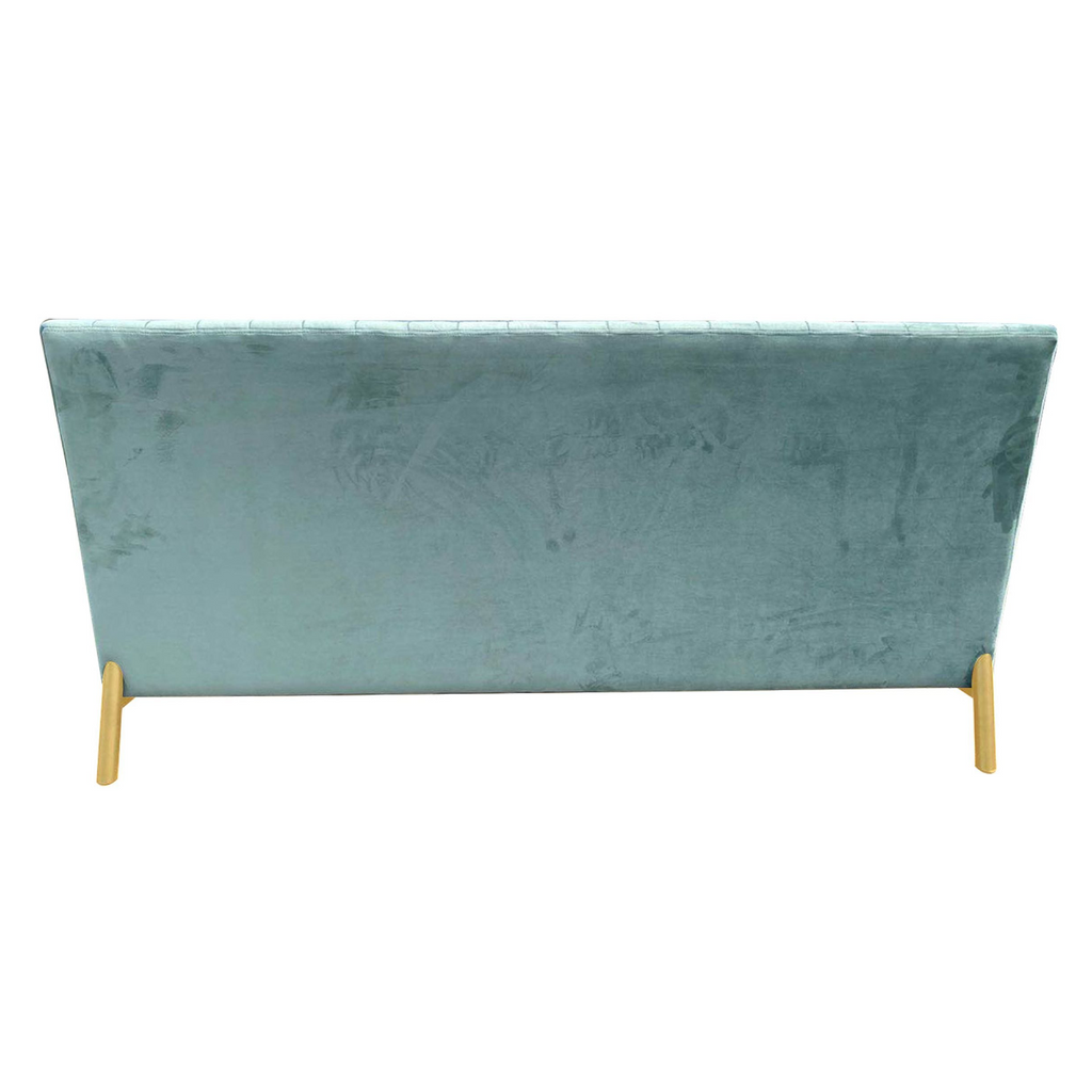 Mosko - Modern Light Green & Gold Fabric Sofa