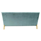 Mosko - Modern Light Green & Gold Fabric Sofa