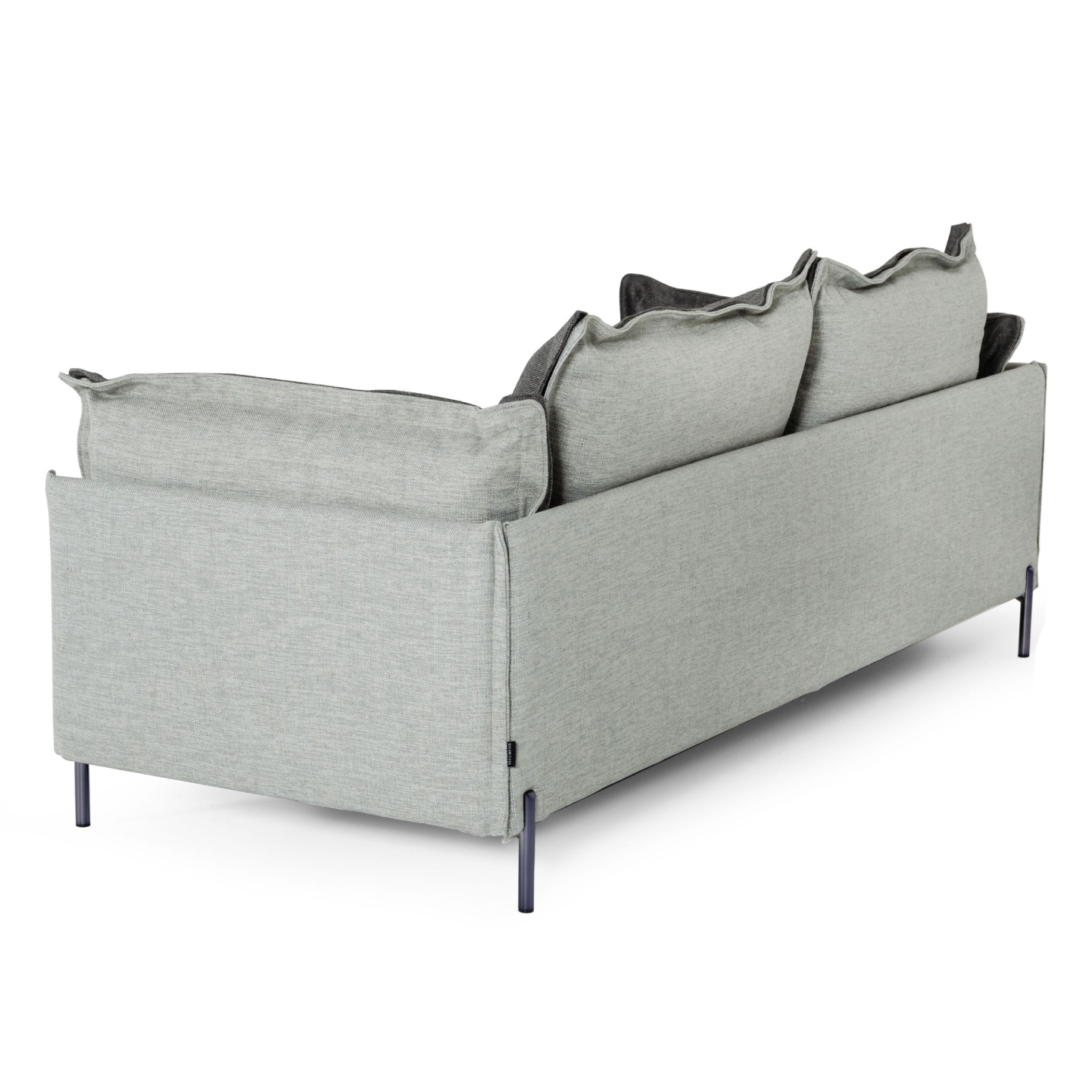 Mars - Modern Grey & Dark Grey Fabric Sofa