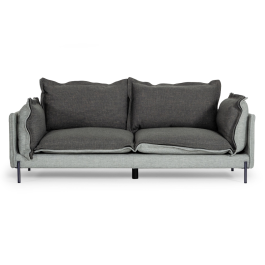 Mars - Modern Grey & Dark Grey Fabric Sofa