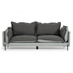 Mars - Modern Grey & Dark Grey Fabric Sofa
