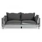 Mars - Modern Grey & Dark Grey Fabric Sofa