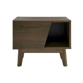 Abelard - Mid - century Walnut Nightstand