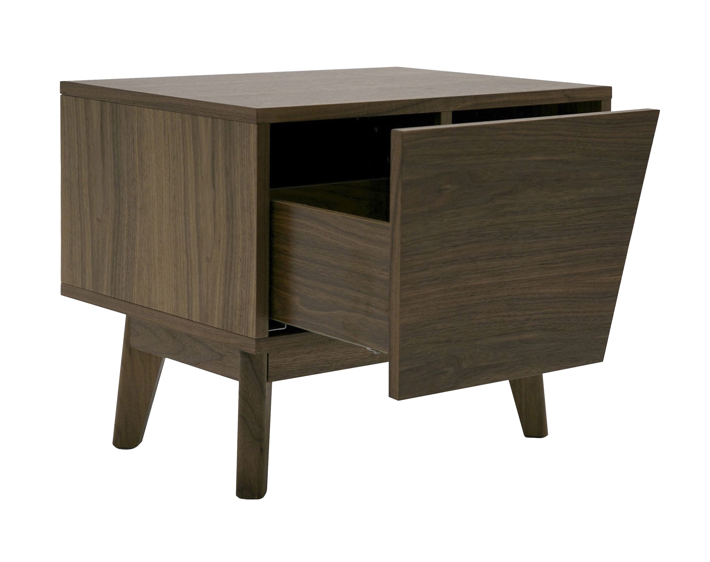 Abelard - Mid - century Walnut Nightstand