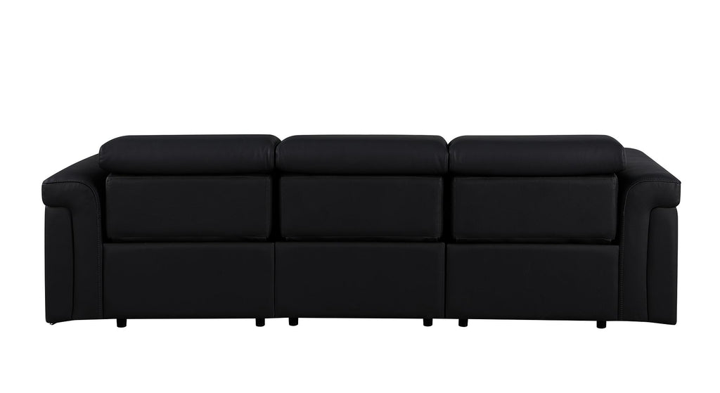 1126 Divanitalia 3-Piece Modular Power Reclining Sofa in Top Grain Italian Leather with 3 Power Recliners & Power Headrests
