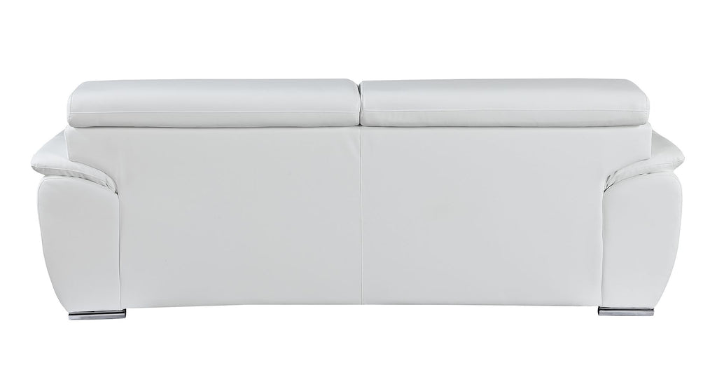 4571 Modern Genuine Leather Sofa - White - SKU 4571-S-WHITE - view 4