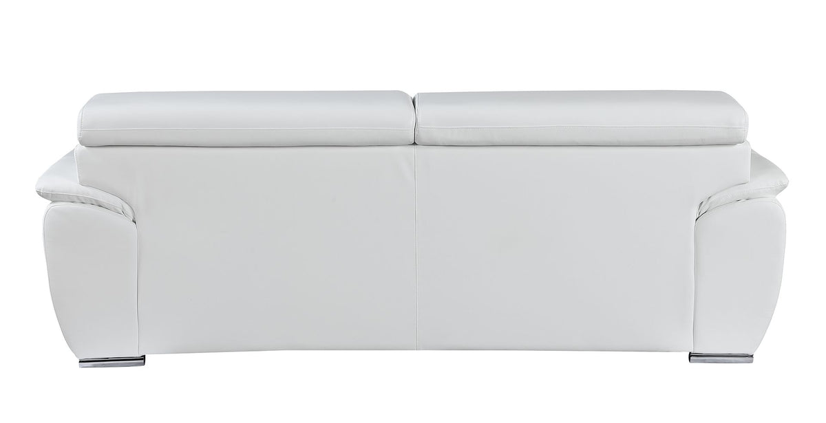 4571 Modern Genuine Leather Sofa - White - SKU 4571-S-WHITE - view 4