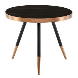 Cayson - Modern Black Ceramic Small Coffee Table