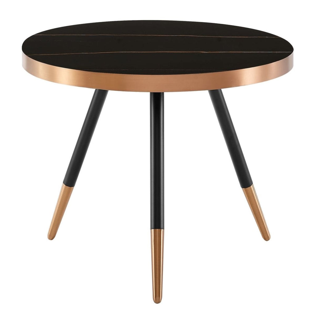 Cayson - Modern Black Ceramic Small Coffee Table