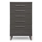 Splendor - Grey High Gloss Slatted Chest