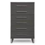 Splendor - Grey High Gloss Slatted Chest