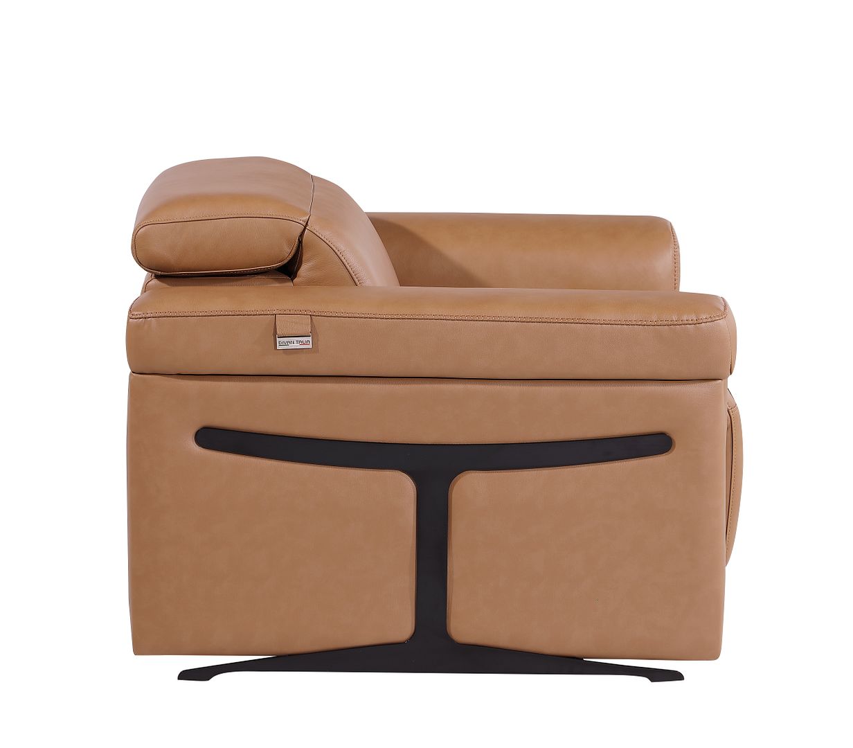 1126 Divanitalia Top Grain Italian Leather Power Reclining Chair with Power Headrests - Cognac - SKU 1126-COGNAC-CH - view 9