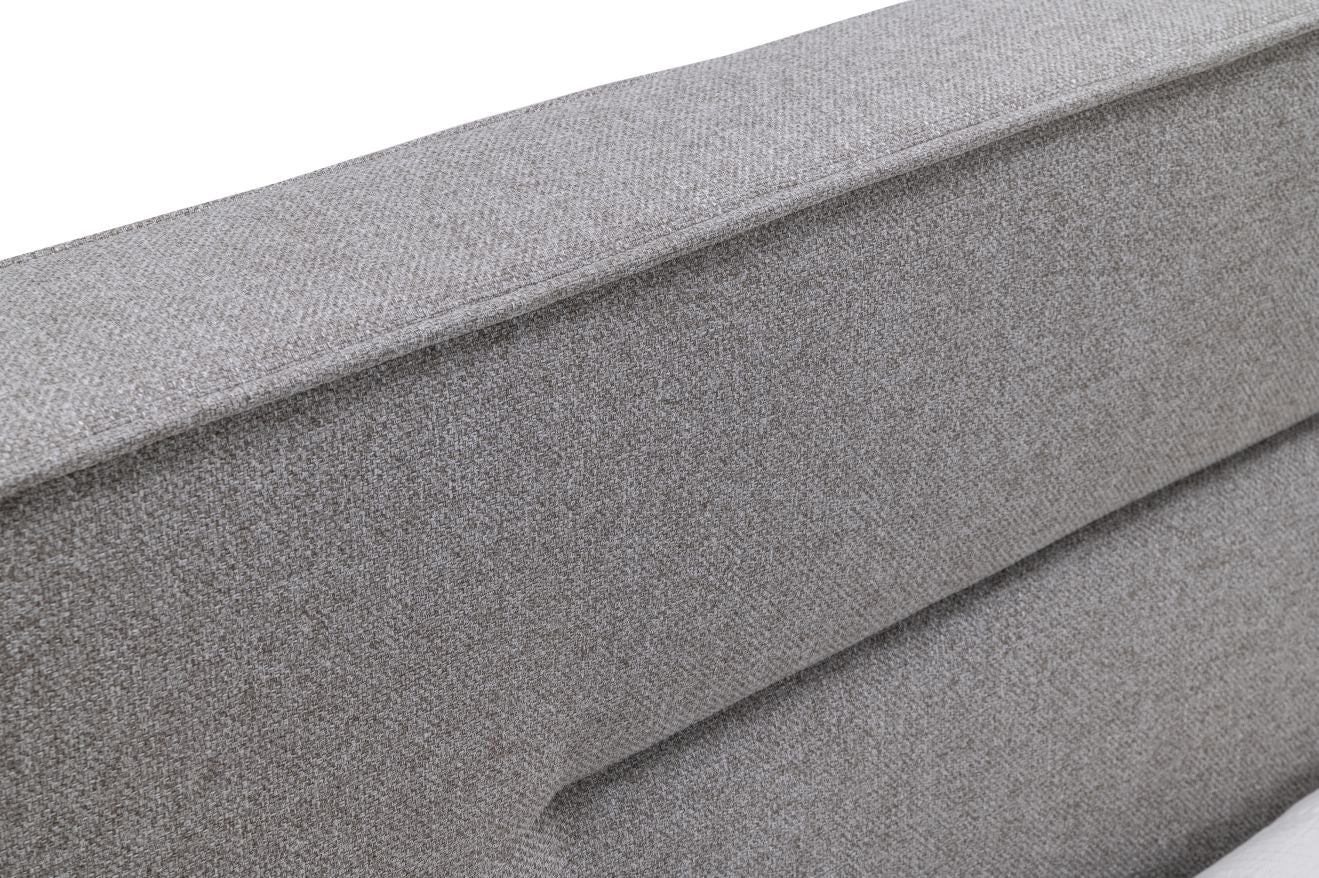 Juliana - Eastern King Italian Modern Grey Upholstered Bed - Eastern King Italian Modern Grey Upholstered Bed