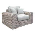 Portugal - Outdoor Beige Wicker Chair