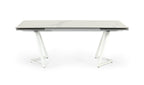 Farrell - Modern White Ceramic Extendable Dining Table