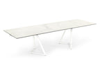 Farrell - Modern White Ceramic Extendable Dining Table